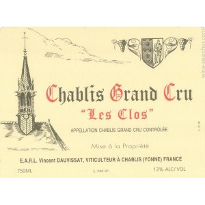 Domaine Vincent Dauvissat, Chablis Grand Cru Les Clos